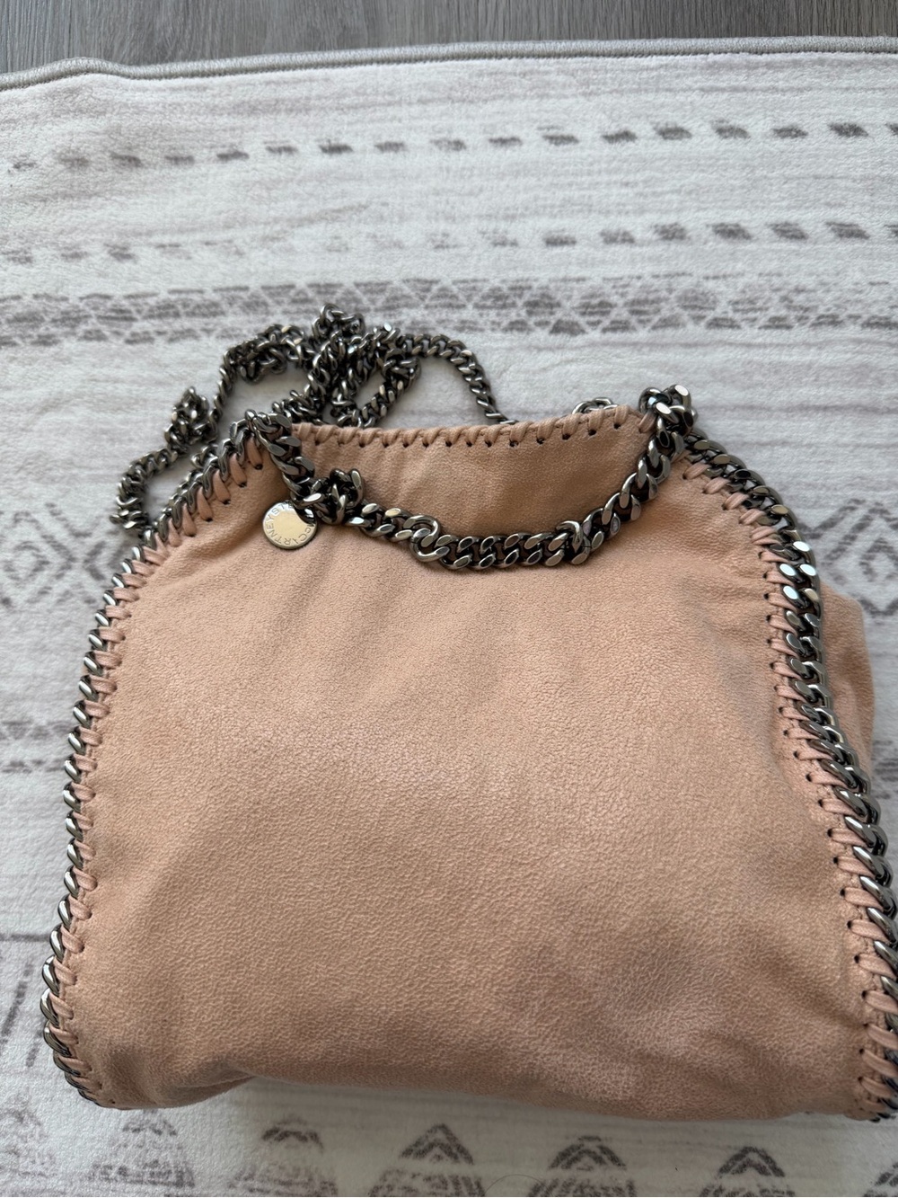 Stella McCartney Falabella Tote Bag – Blush Pink / Silver Chain